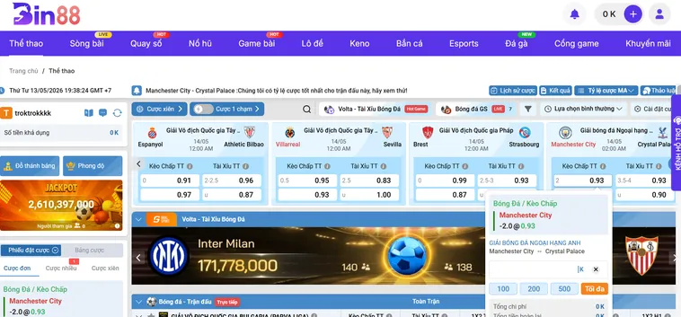 Trải Nghiệm Đỉnh Cao Thể Thao K-Sports Tại Bin88 Với Tỷ Lệ Thắng Khủng
