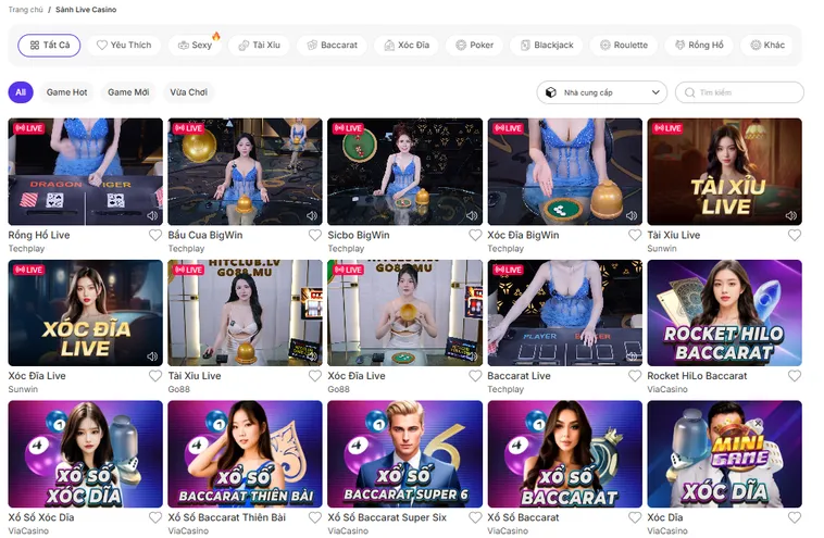 Đa Dạng Các Trò Chơi Tại Sảnh Live Casino Bin88 Đỉnh Cao Giải Trí Sòng Bạc Trực Tuyến Đẳng Cấp