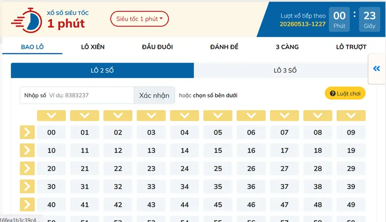 Chinh Phục Siêu Phẩm Lô Đề Siêu Tốc Tại Bin88 Với Tỷ Lệ Thắng Khủng
