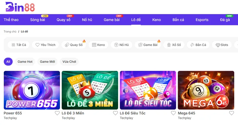 Lô Đề Bin88 Sân Chơi Cá Cược Đẳng Cấp Và Hào Hứng Với Phần Thưởng Lớn