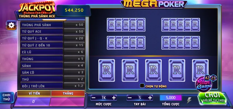Mega Poker Tại Bin88 Cơ Hội Chinh Phục Đỉnh Cao Cho Những Cao Thủ Bài Lá