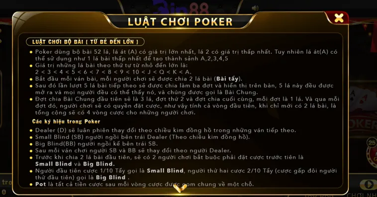 Trải Nghiệm Đỉnh Cao Poker Tại Bin88 Với Tỷ Lệ Thắng Cực Khủng