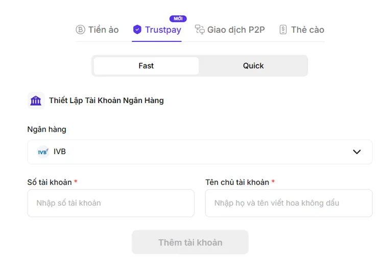 Rút Tiền Qua Tài Khoản Ngân Hàng Tại Bin88 Siêu Tốc Về Tài Khoản Ngân Hàng Chỉ Sau Vài Phút Đồng Hồ