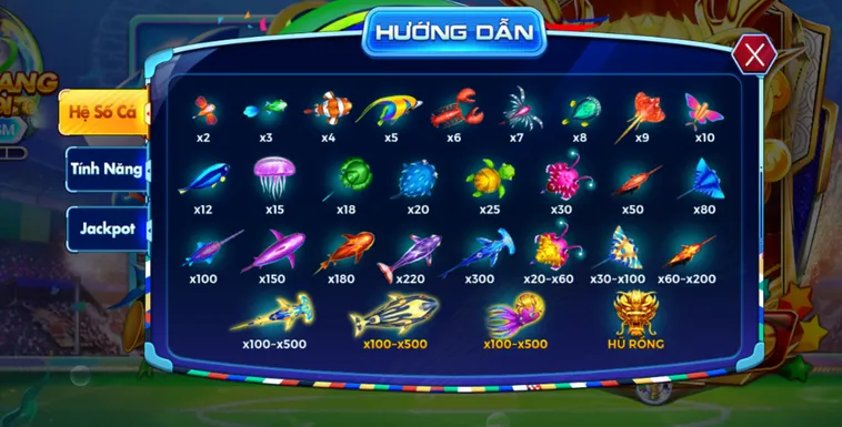 Hế Thống Thưởng Các Loại Cá Tại Trò Chơi Bắn Cá Tại Bin88 Hành Trình Săn Kho Báu Huyền Thoại