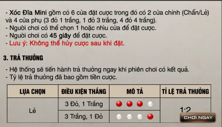 Trải Nghiệm Đẳng Cấp Cùng Table Game Xóc Đĩa Mini Tại Bin88 Siêu Hấp Dẫn
